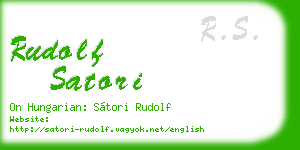 rudolf satori business card